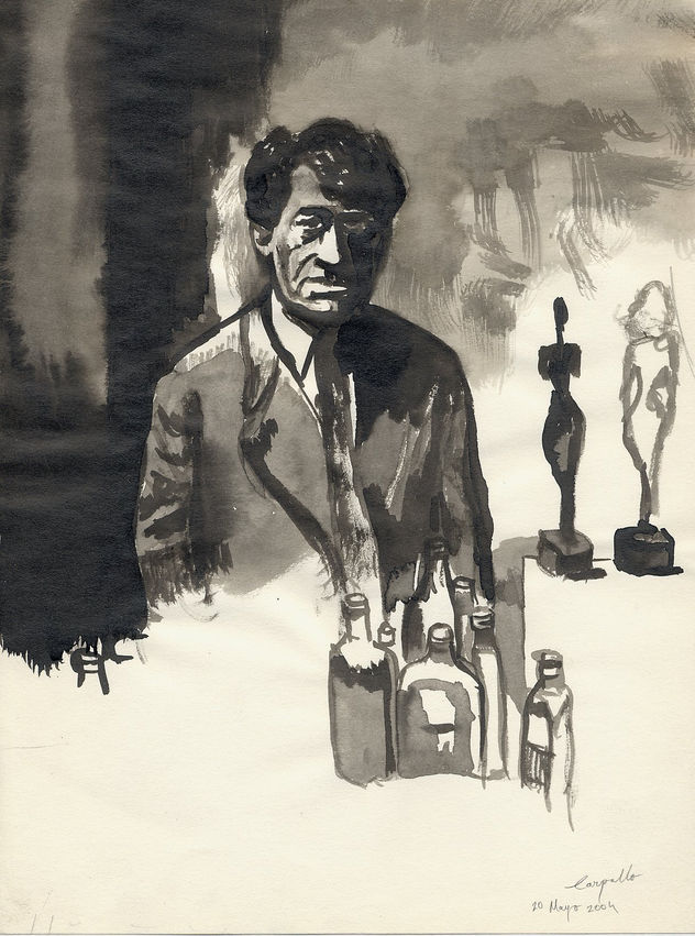 Giacometti en su estudio