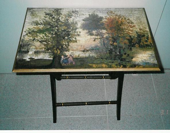 MESA PAISAJISTA Pintura Muebles y Objetos de Madera