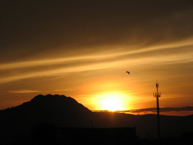 AMANECER SOBRE CALLACPUMA Óleo Lienzo Paisaje