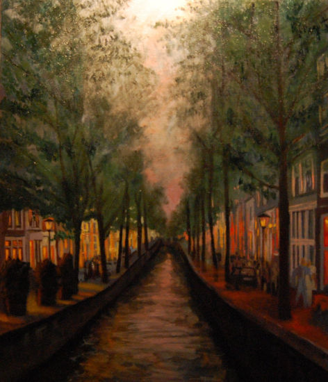 Amsterdam Óleo Lienzo Paisaje