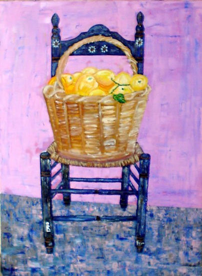 silla 2 Oil Canvas Still Life Paintings