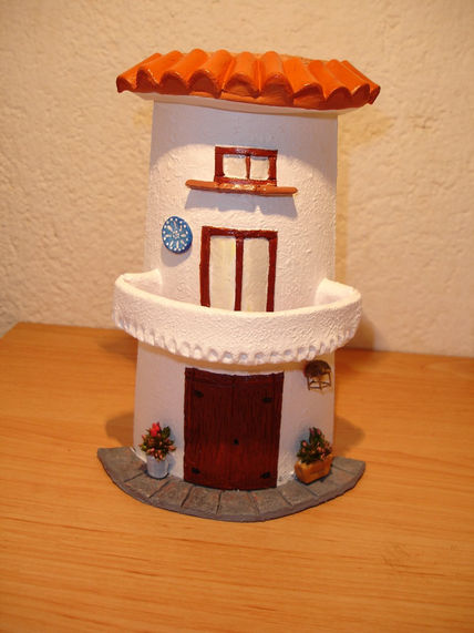 Casa con balconada