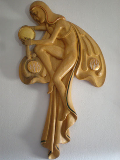 Angel modernista Carving Figurative