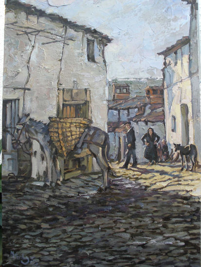 RINCON DE MADRIGAL DE VERA. CACERES. Oil Canvas Landscaping