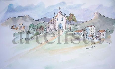 Paisagens (óleo e aquarela)