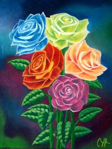Varias rosas