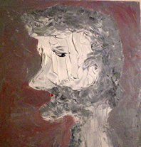 Hombre con barba Oil Canvas Figure Painting