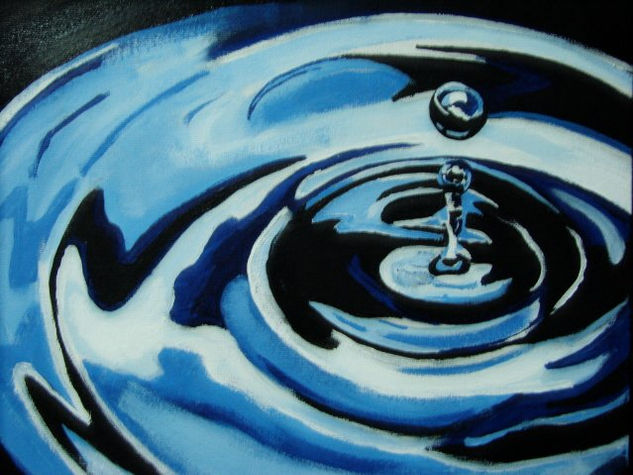 Water Drop Acrylic Canvas Others