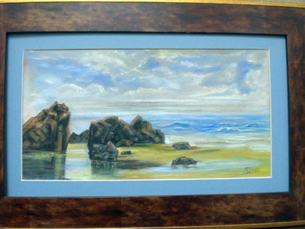 "rocas en la playa"