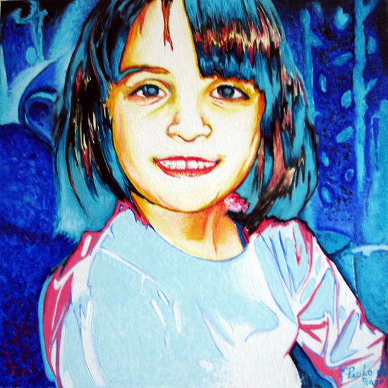 ANA RITA Oil Textile Portrait