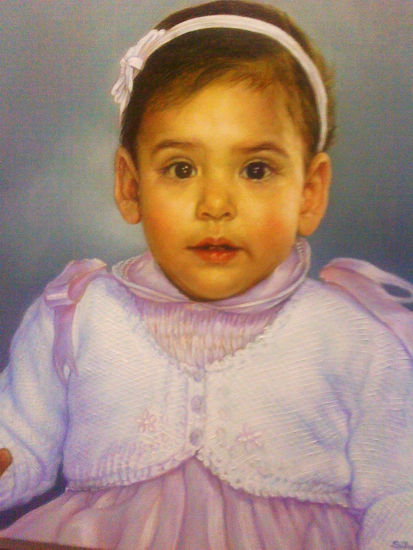 NIÑA Oil Canvas Portrait