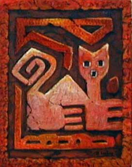 Colección Perú  Milenario 07 Oil Canvas Figure Painting