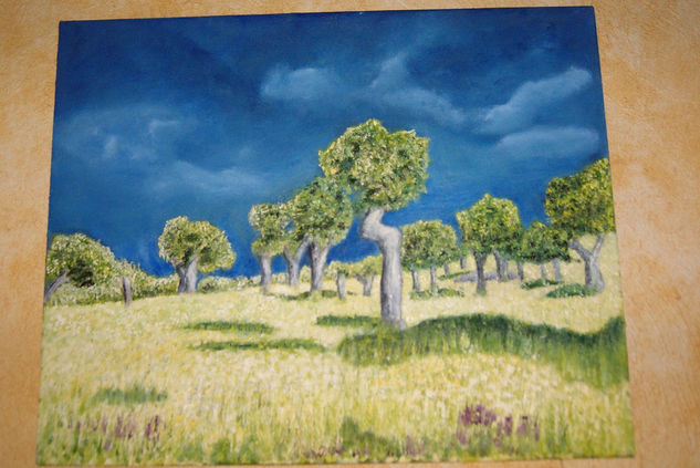 Encinas Oil Canvas Landscaping