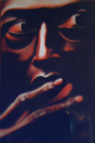 MILES DAVIS Óleo Lienzo Retrato