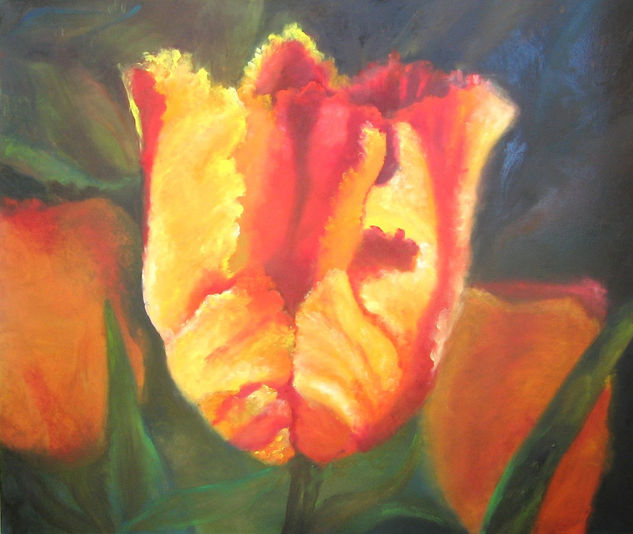 tulipan Oil Canvas Floral Painting