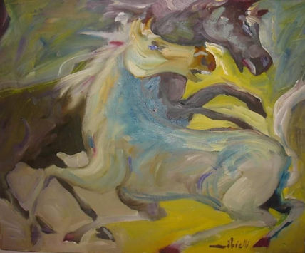 Cavalos em movimento