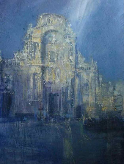 Catedral blanca I Acrylic Canvas Landscaping