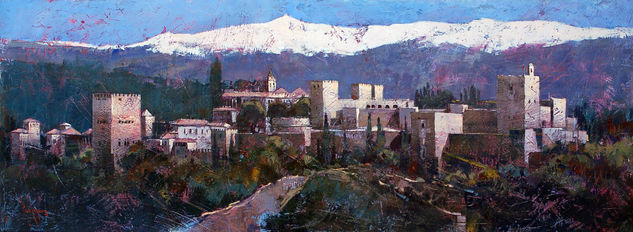 Panoramica de la Alhambra Acrylic Panel Landscaping