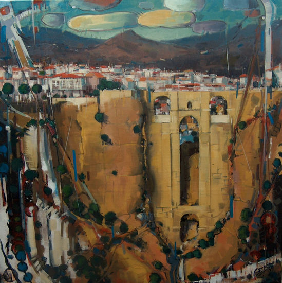 TAJO DE RONDA Oil Canvas Landscaping