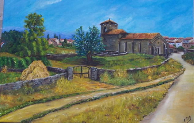 Iglesia de Lagunilla Oil Canvas Landscaping