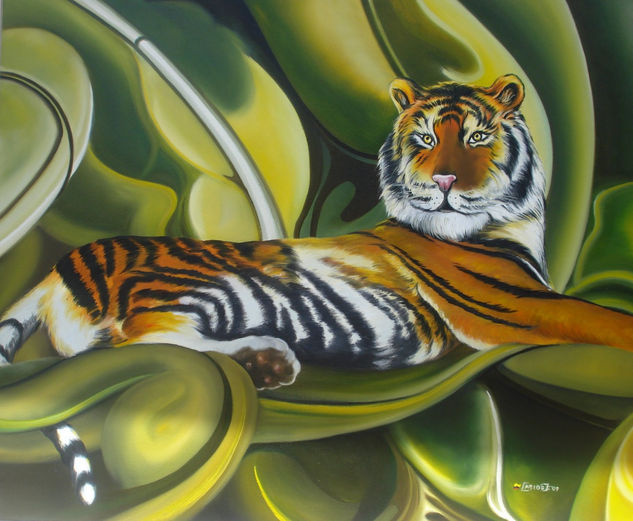 TIGRE Oil Canvas Animals