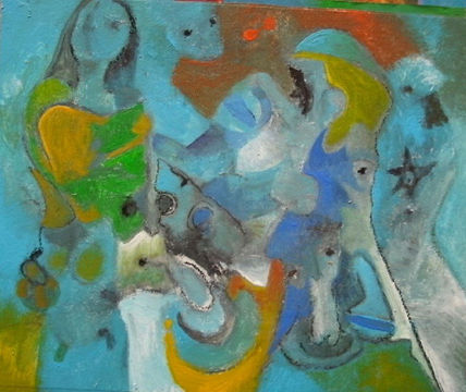 Composicion en azul ii