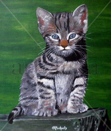 Eine Katze Acrylic Canvas Animals