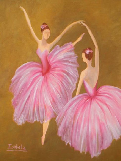 Bailarinas Oil Canvas Figure Painting