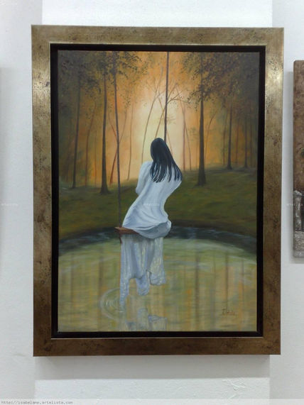 Mujer en colúmpio