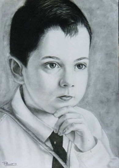 Retrato de un niño de comunion Pencil