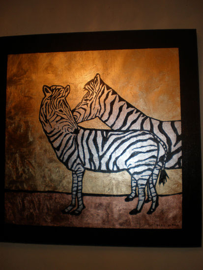 EL CORTEJO Oil Canvas Animals