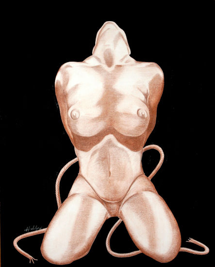 LA SEDICIÓN Mixed media Canvas Nude Paintings