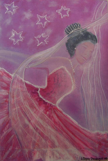 VALENTINA LA BAILARINA 50X60 Acrylic Canvas Figure Painting