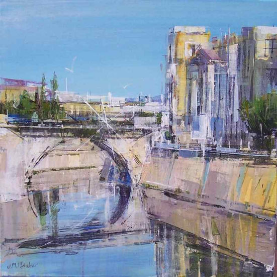 Puente de los Peligros II Acrylic Canvas Landscaping