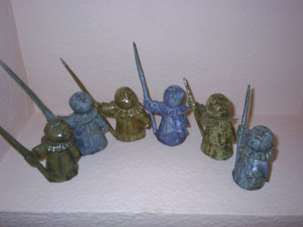 Peones de ajedrez.