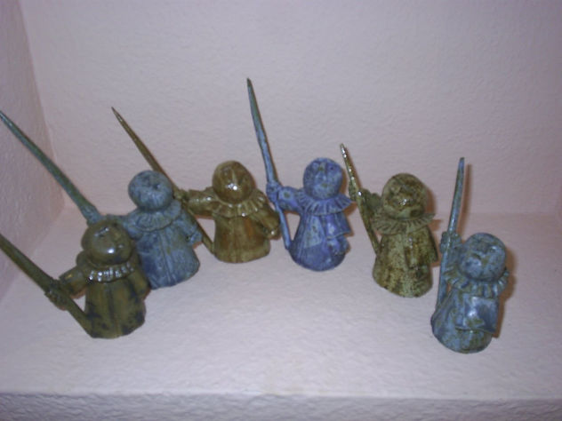 peones de ajedrez.
