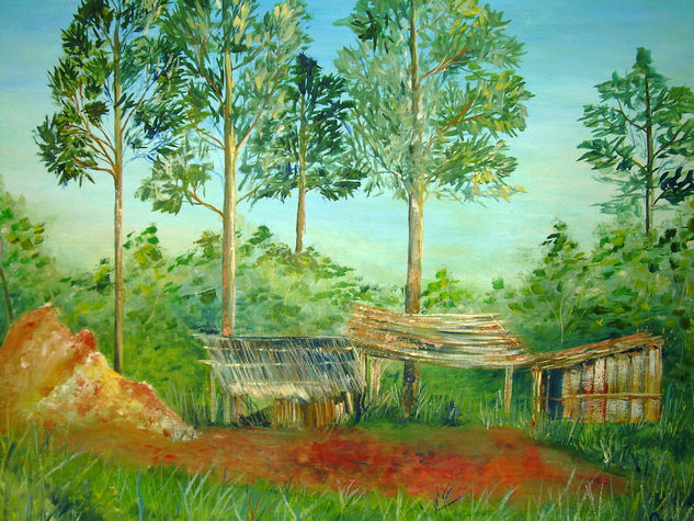 Casa 4 Oil Canvas Landscaping