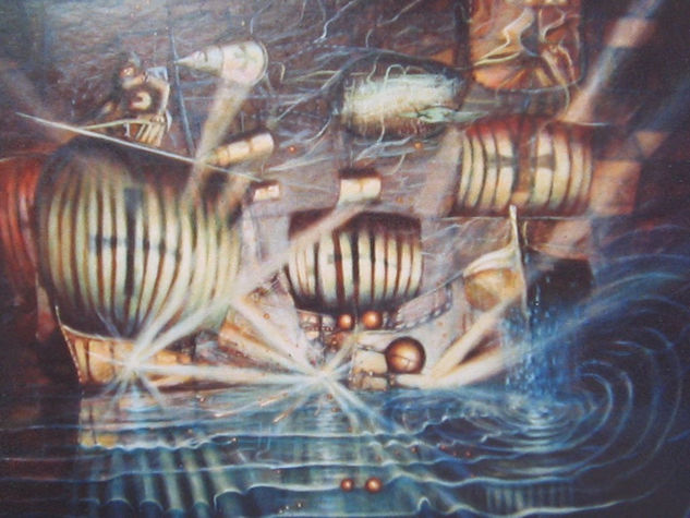 Vasco da Gama Oil Canvas Marine Painting