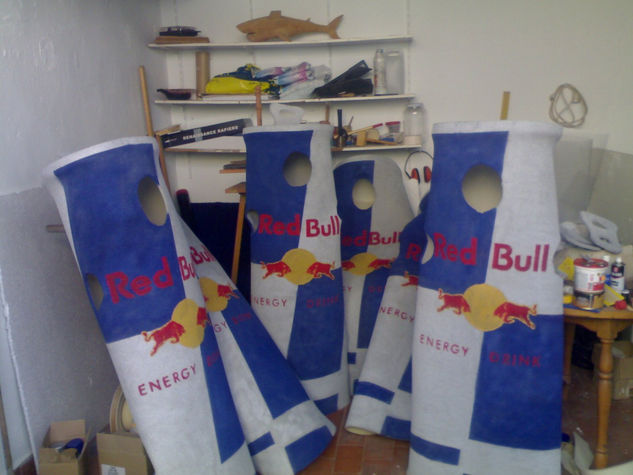 Disfraz de lata de Red Bull 