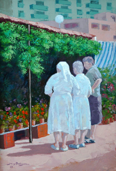 Mercaillo de El Palo-3 Oil Canvas Landscaping