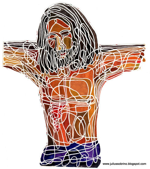 Cristo Watercolour Paper Figure Painting