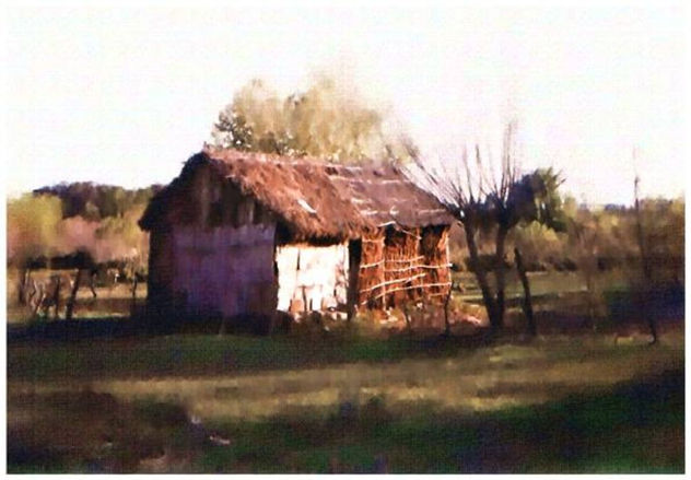Rancho de paja Uruguay.