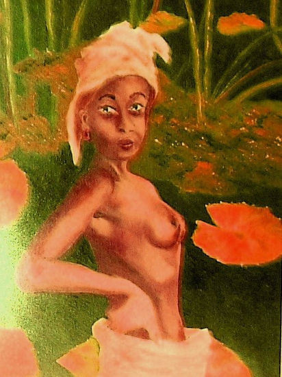 En el pantano 2 Oil Canvas Nude Paintings