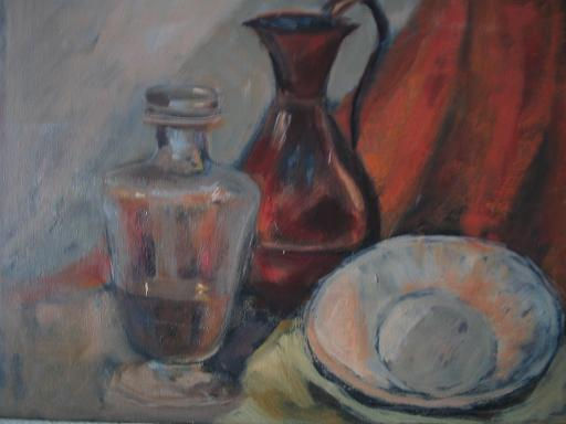 bodegon rojo Oil Canvas