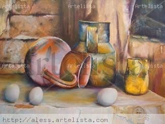 LA COCINA Oil Canvas Still Life Paintings