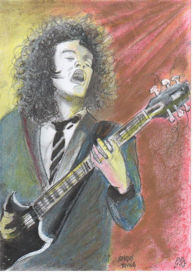 Angus Young Mixed Media