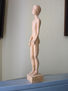 NUM. RF. 9.430- ESCULTURA MADERA PINO DESNUDO HOMBRE