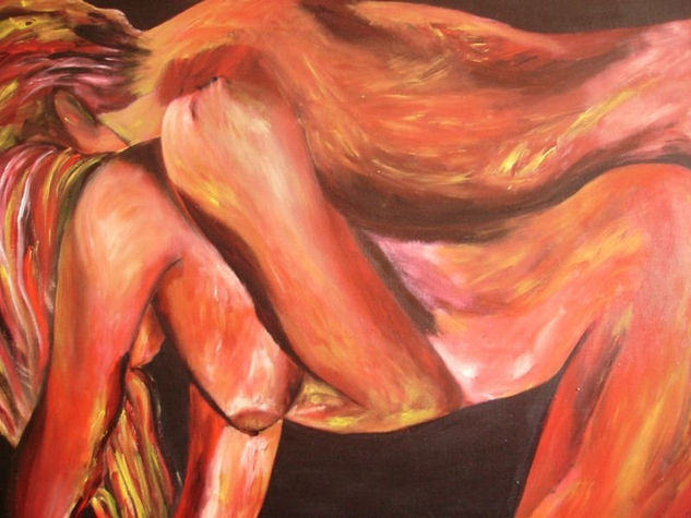 Tu delicada urgencia Acrylic Canvas Nude Paintings