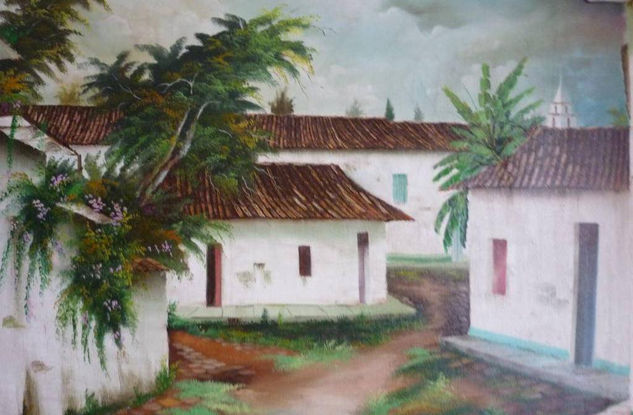 paisaje colonial Oil Canvas Landscaping