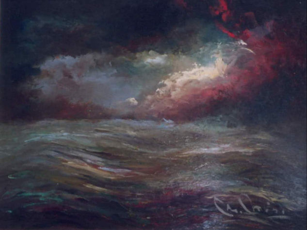 Mar de Noche Oil Panel